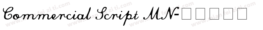 Commercial Script MN字体转换